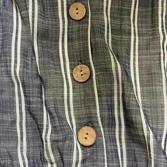 APT 9 sleeveless wide leg loose fitting stripe pocket jumpsuit PXL NWT - Picture 3 of 6